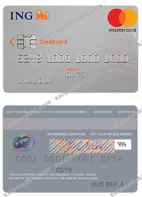 Netherlands Bank of Netherlands IGN Credit Card